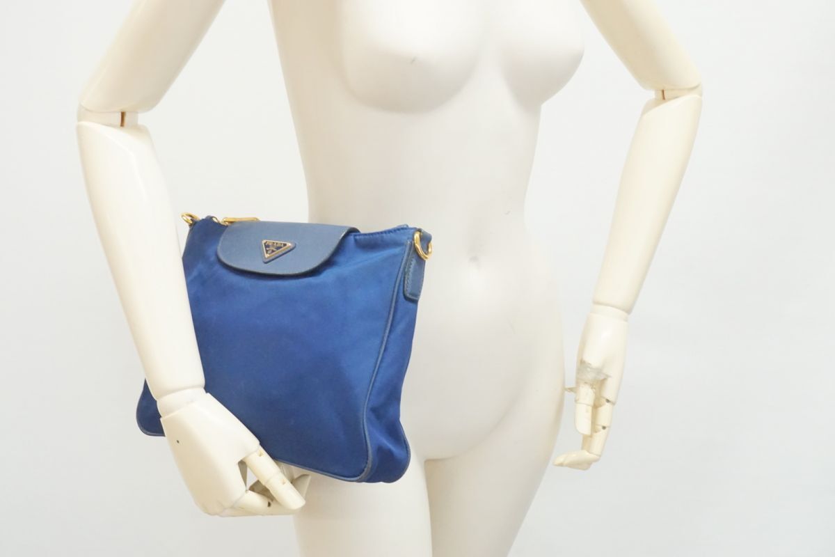 1円〜 プラダ 2way ショルダー バッグ クラッチ 三角ロゴプレート 