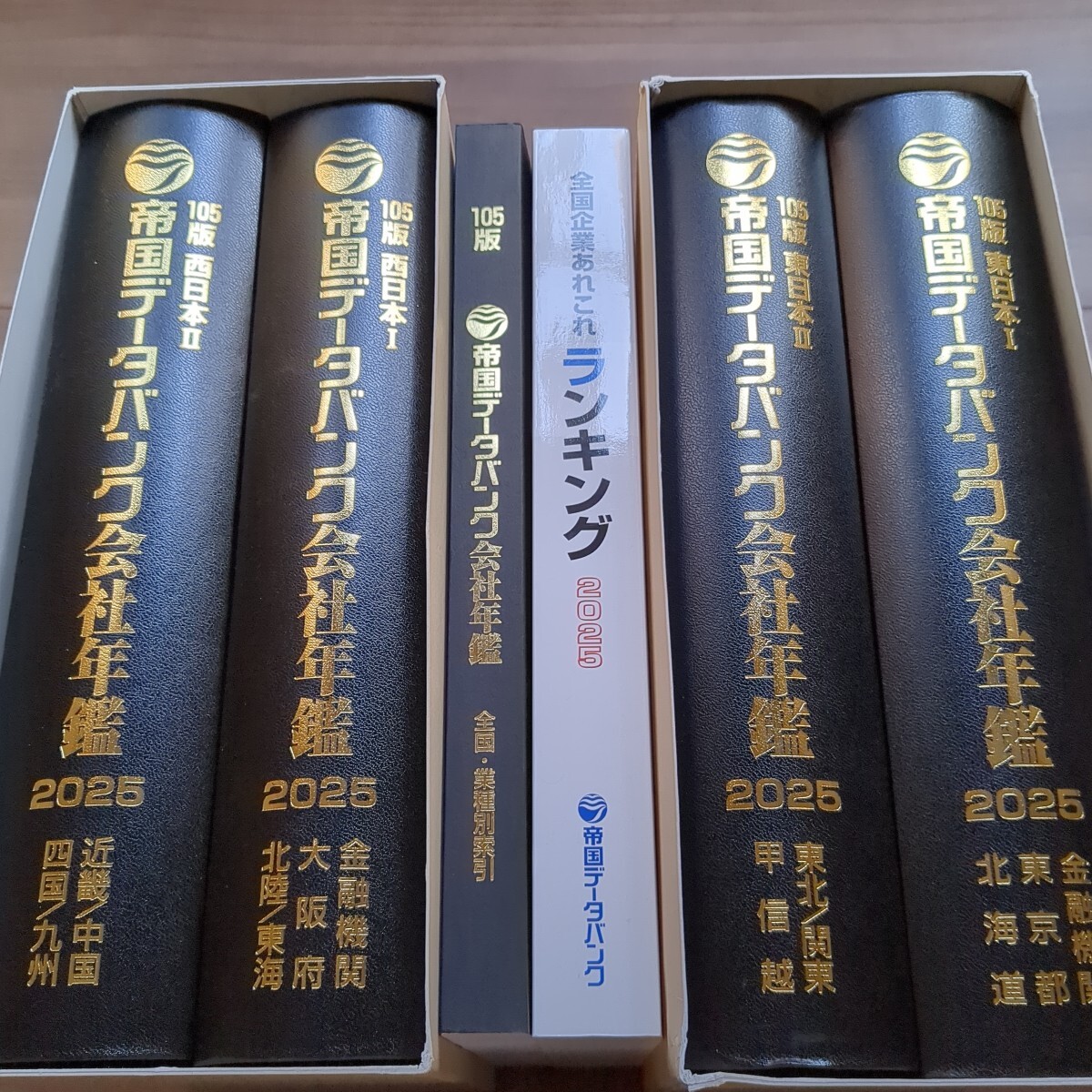 105版 西日本Ⅰ・Ⅱ 東日本Ⅰ・Ⅱ 帝国データバンク会社年鑑 2025