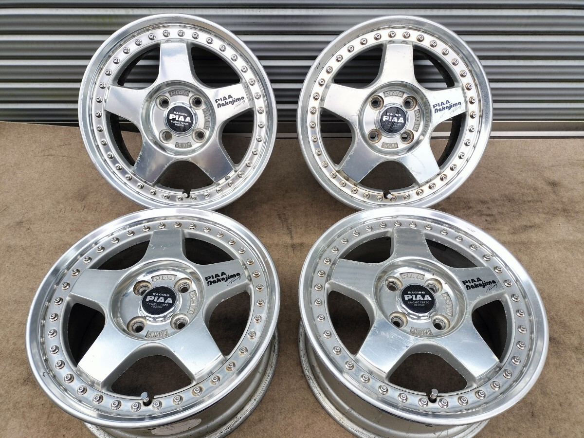 PIAA NAKAJIMA RACING 15インチ 6.5J 4H PCD100 +45 ☆15×6.5J 4穴 