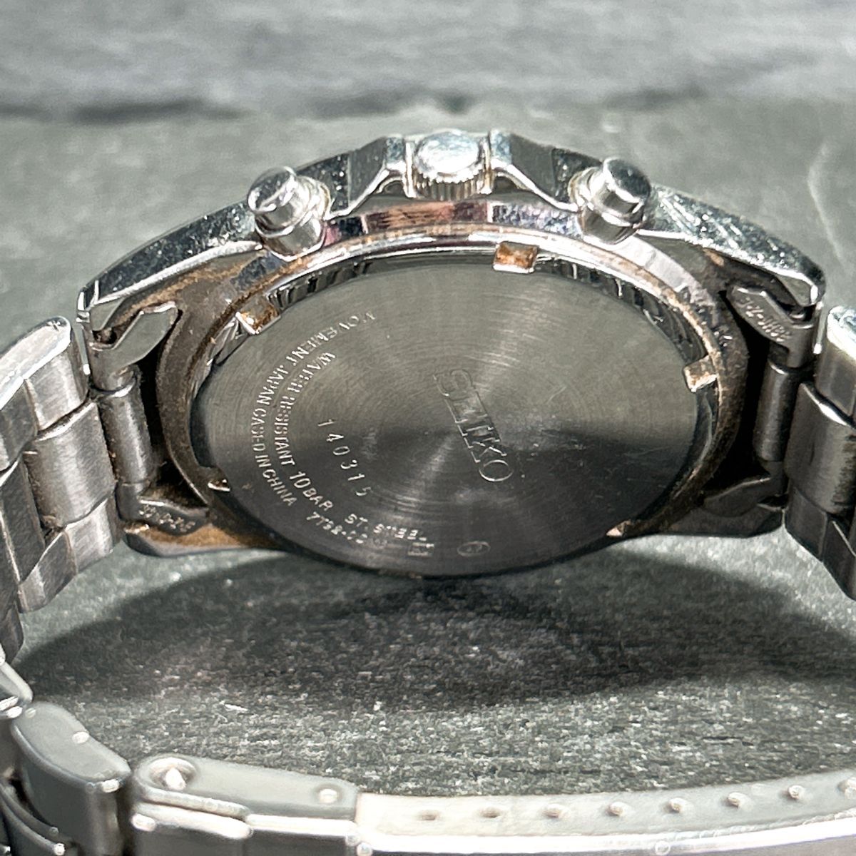 SEIKO セイコー 腕時計 SND375P クオーツ ラウンド アナログ クロノ 