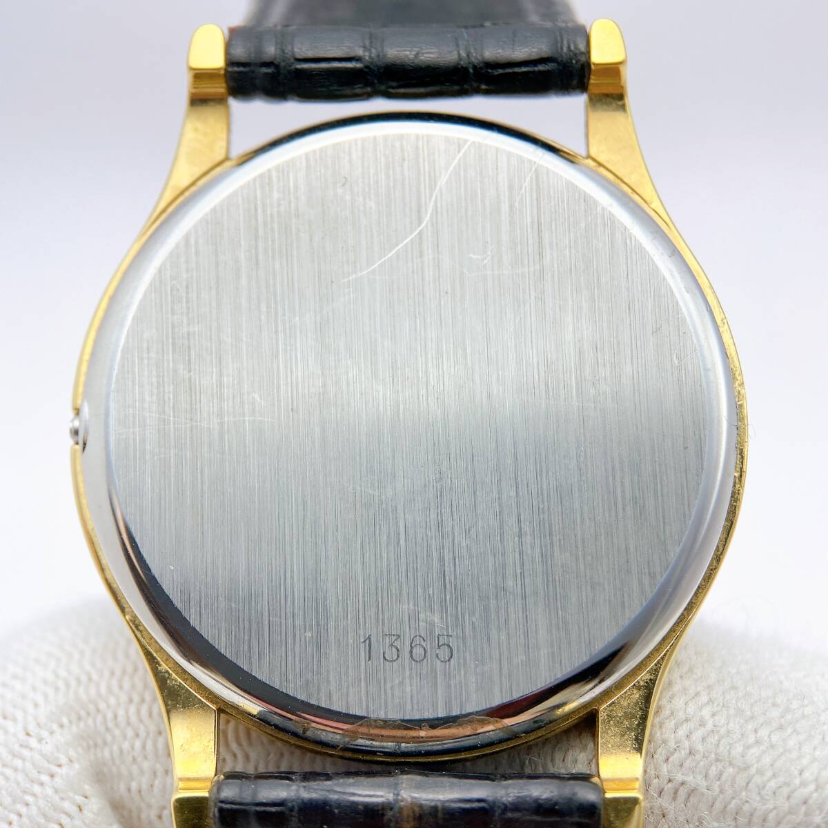 稼働品】美品 オメガ OMEGA デビル DEVILLE メンズ 腕時計 クオーツ QZ 