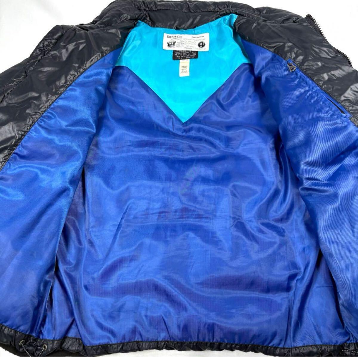 希少XL○美品 DIESEL ディーゼル ダウンジャケット ライダース