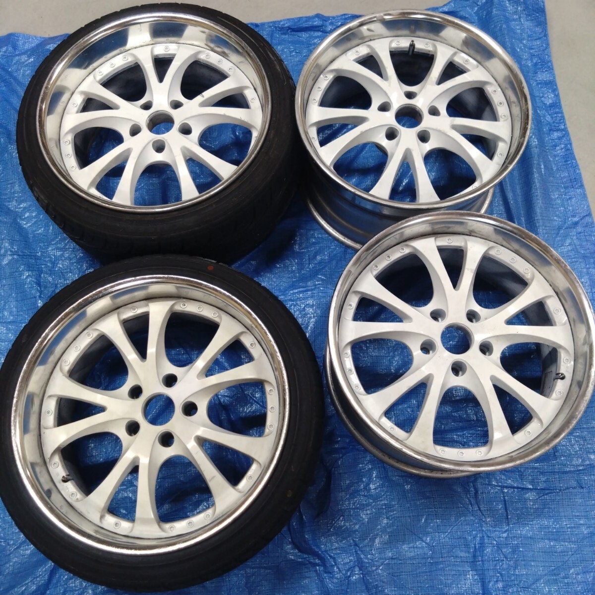 WORK ワーク ベルサリオ hart 18インチ 9.5J +24 2本9.5J＋12 2本 