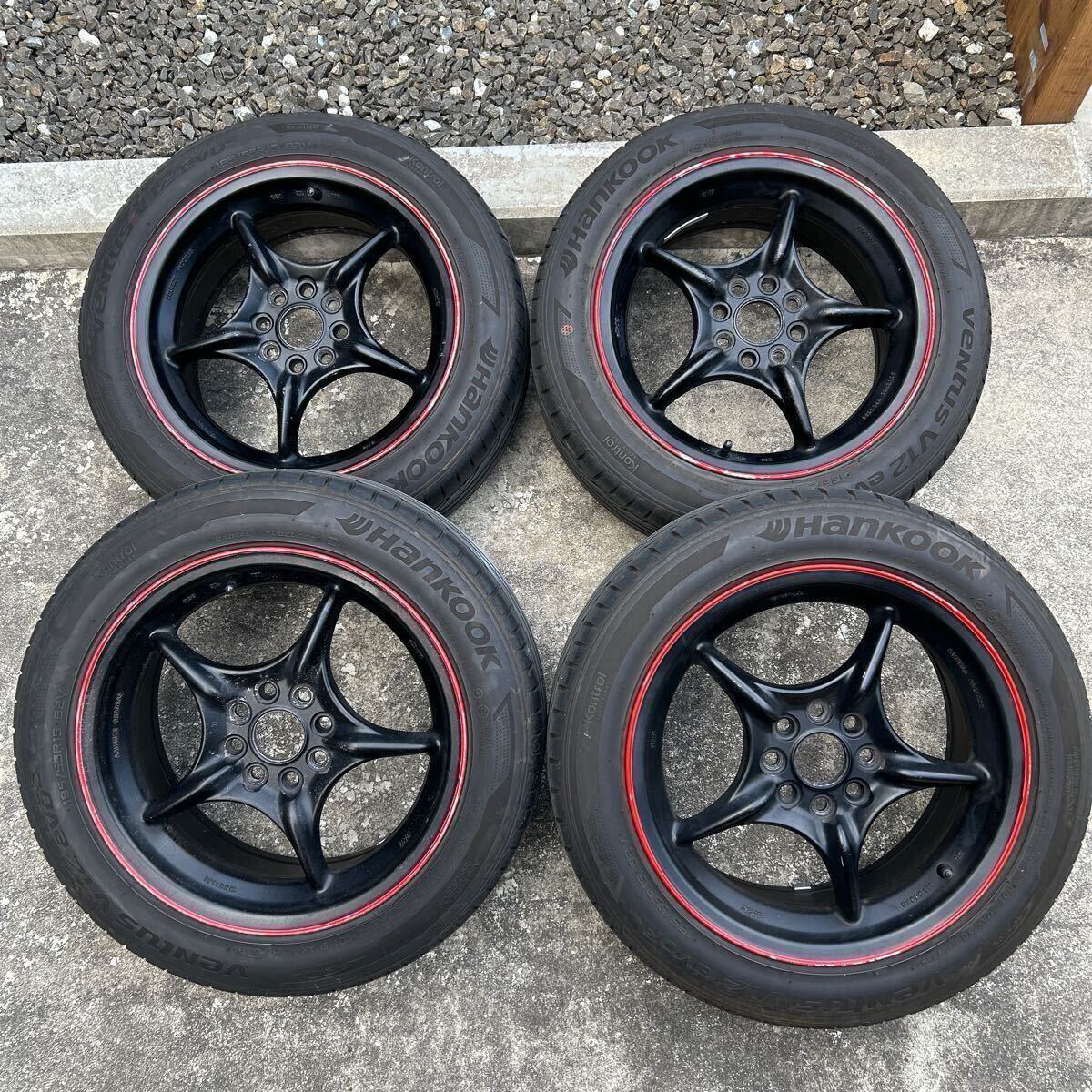 着払い] 希少 無限ホイール4本セット RNR 15インチ 6.5j+45ホンダ 