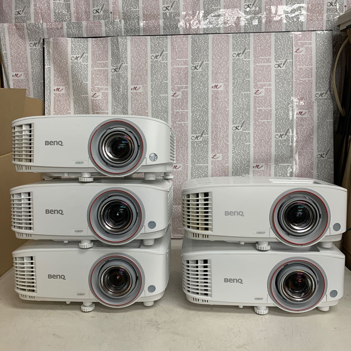 A048 BenQ ベンキュー 1080P TH671ST 短焦点ホームシアター プロジェクター /5台まとめて 本体のみ /動作未確認 ジャンク品_1