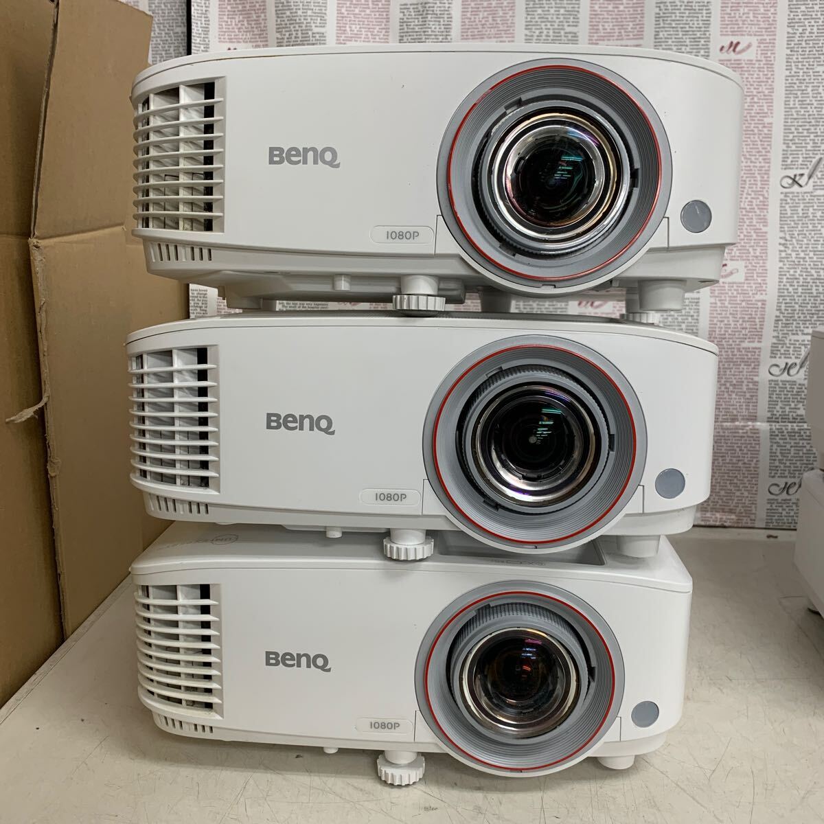 A048 BenQ ベンキュー 1080P TH671ST 短焦点ホームシアター プロジェクター /5台まとめて 本体のみ /動作未確認 ジャンク品_2