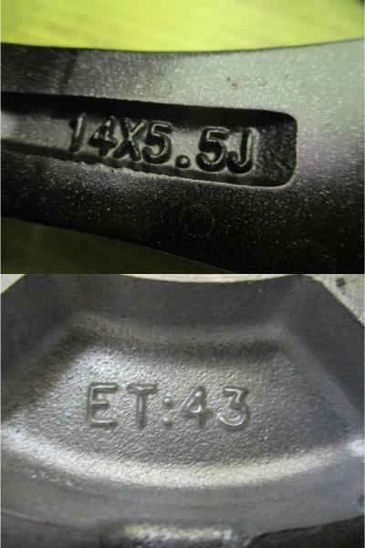 パッソ トール ルーミー 新品 夏タイヤ 中古アルミ ４本セット 特選サマータイヤ 輸入タイヤ 165/65R14 社外アルミ 14インチ 5.5J 足　　　 パッソ ルーミー タンク 165⁄65R14 RV505 0