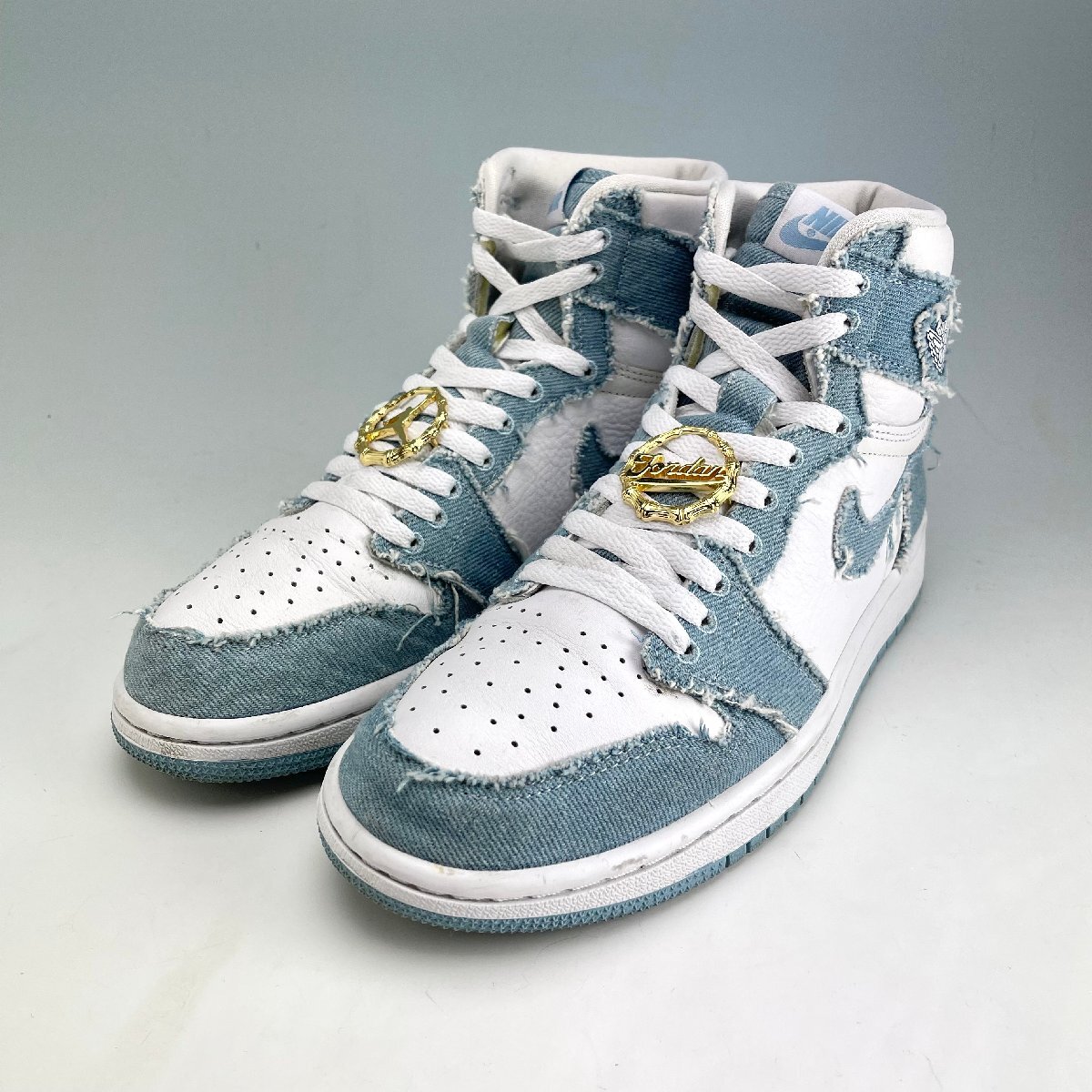 NIKE WMNS AIR JORDAN 1 HI OG DENIM DM9036-104 US8 25cm ナイキ エア 