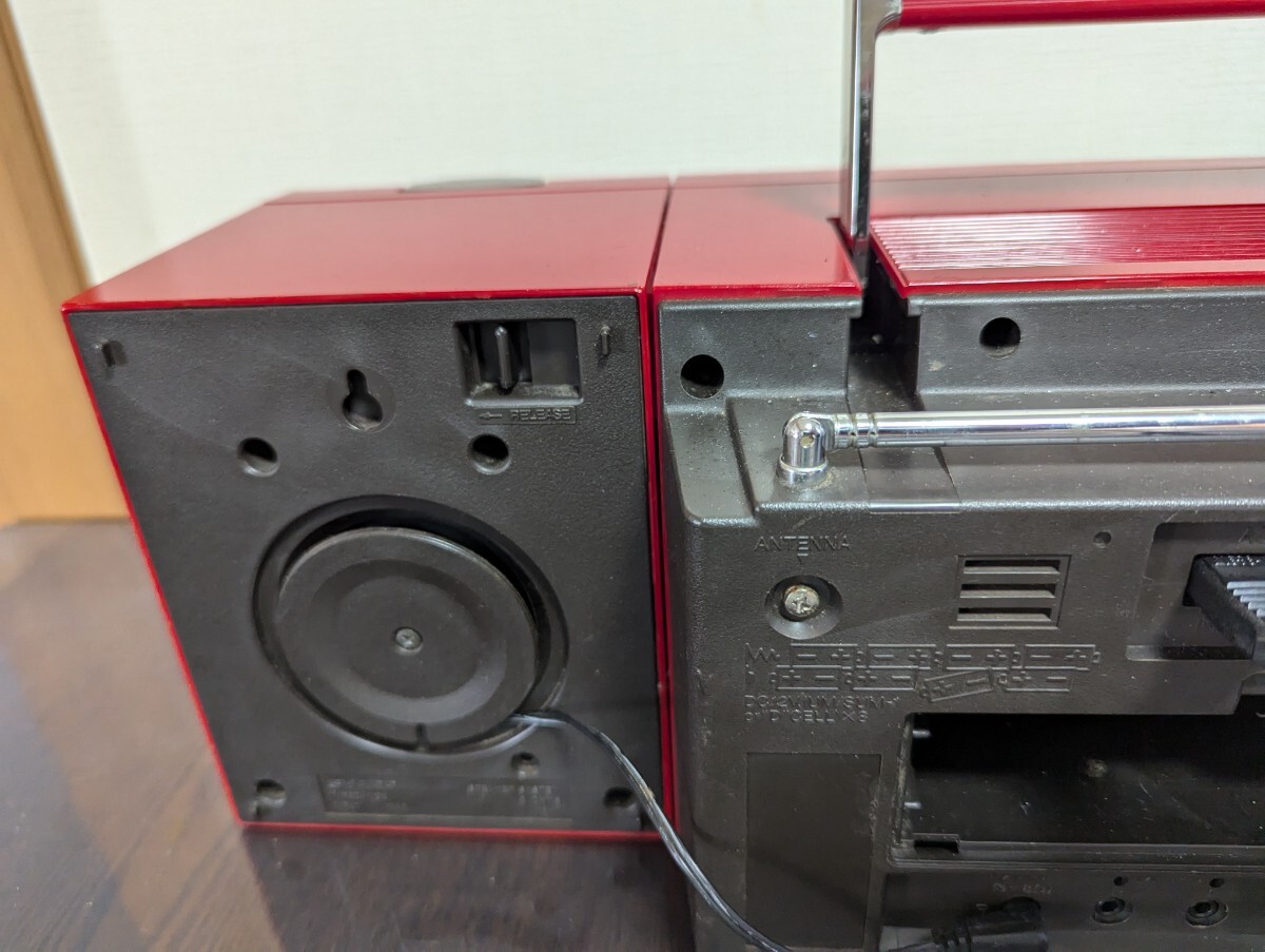 動作品 SHARP シャープ QT88 ダブルカセット テーブルコンポーネント 