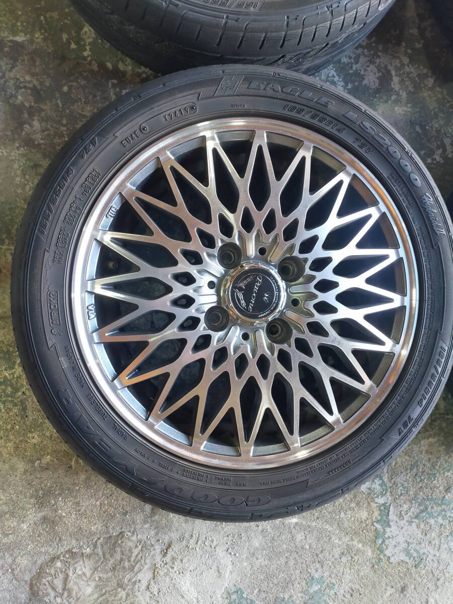 【送料無料】ロクサーニ□165/55R14□14インチアルミタイヤセット□4H・100・4.5J・+45□ ホイール ロクサーニ 14インチの通販 4本 バトルシップ タイヤ4本セット」の人気商品一覧・価格比較