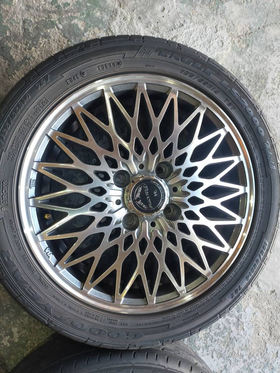 【送料無料】ロクサーニ□165/55R14□14インチアルミタイヤセット□4H・100・4.5J・+45□ ホイール ロクサーニ 14インチの通販 4本 バトルシップ タイヤ4本セット」の人気商品一覧・価格比較