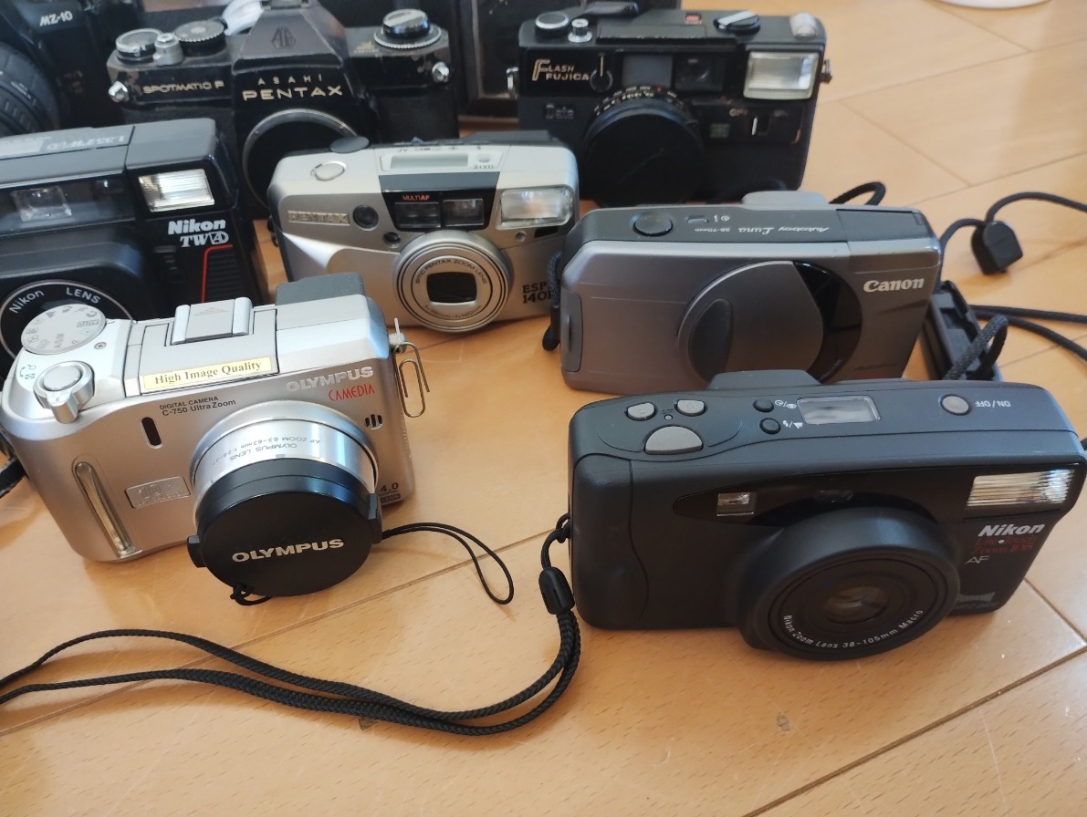 ★中古★Canon,Nikon,Nikomat,PENTAX,FUJINON,FUJICA,Olympus,SIGMA,Kenkoなど カメラ、レンズ等まとめて ジャンク品_5