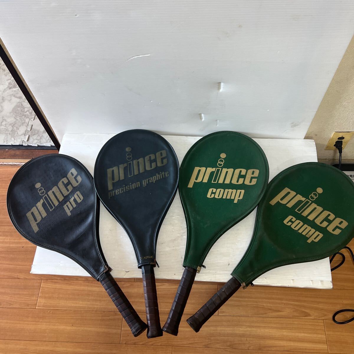 princeプリンス comp graphite comp グラファイト コンポ ケース付 テニスラケット4点まとめて ソフトケース付き_1