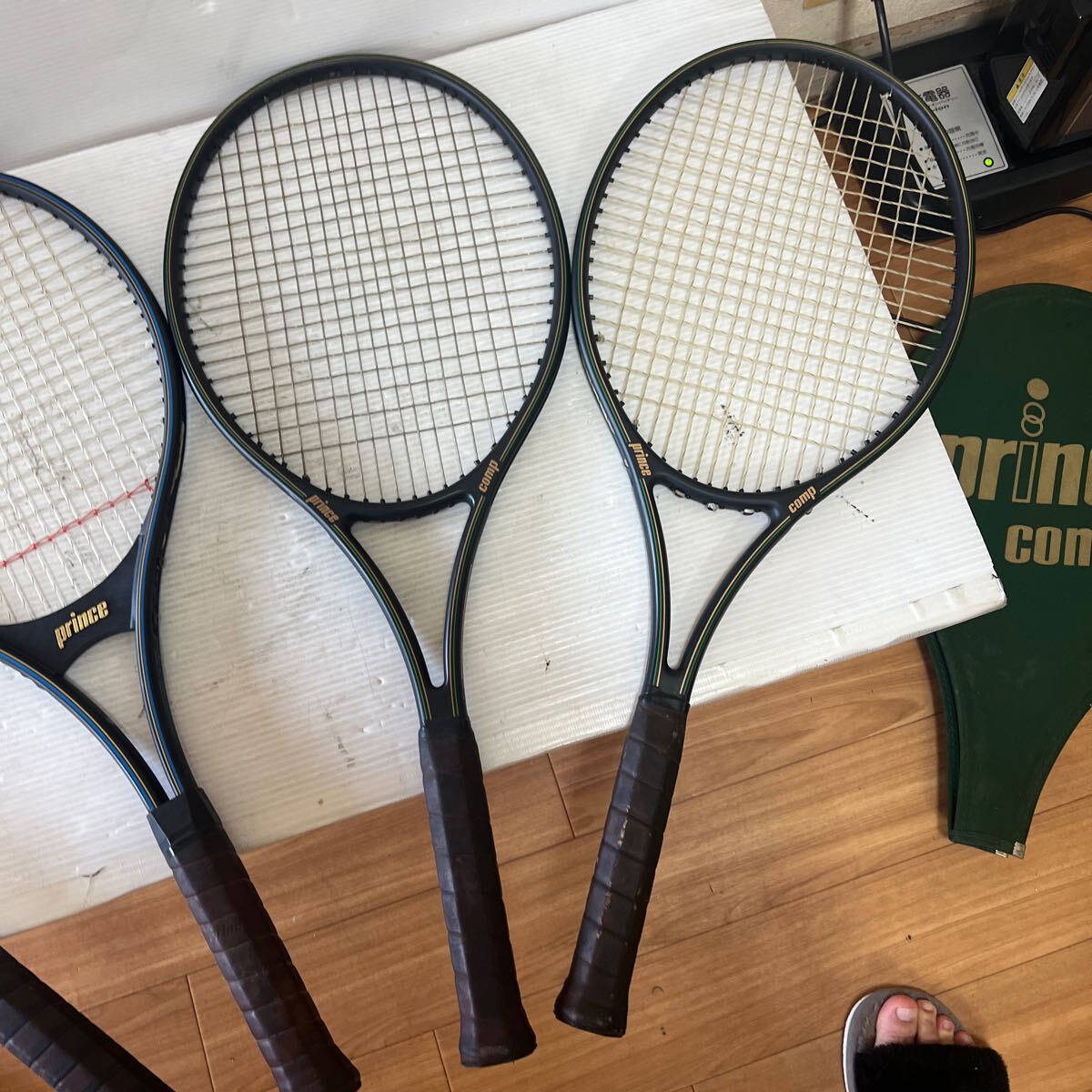 princeプリンス comp graphite comp グラファイト コンポ ケース付 テニスラケット4点まとめて ソフトケース付き_10