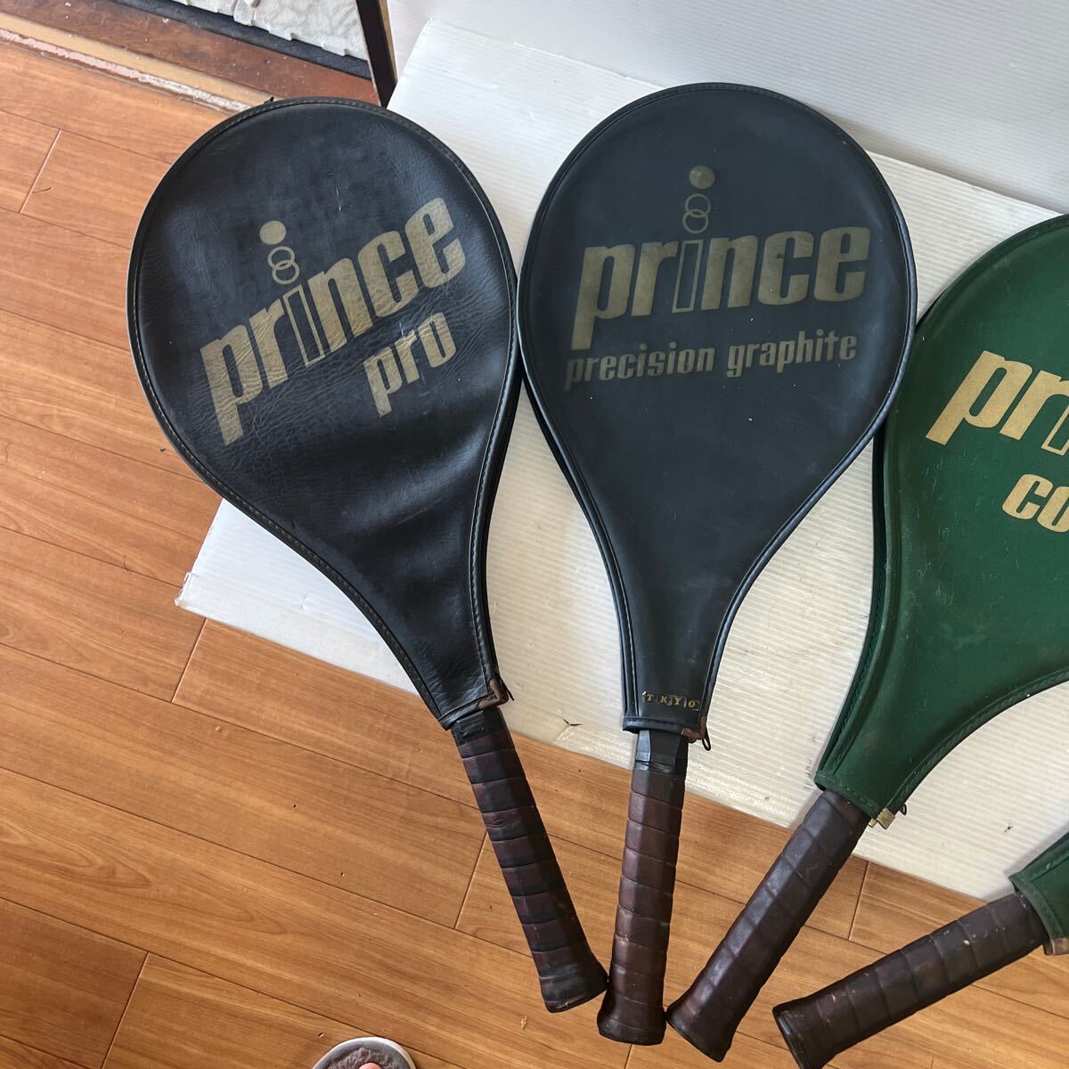 princeプリンス comp graphite comp グラファイト コンポ ケース付 テニスラケット4点まとめて ソフトケース付き_2