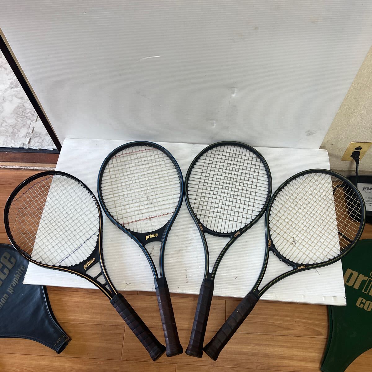 princeプリンス comp graphite comp グラファイト コンポ ケース付 テニスラケット4点まとめて ソフトケース付き_5