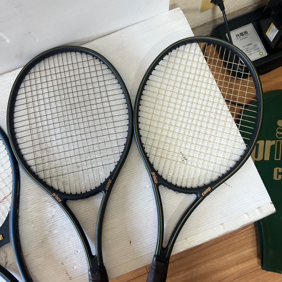 princeプリンス comp graphite comp グラファイト コンポ ケース付 テニスラケット4点まとめて ソフトケース付き_7