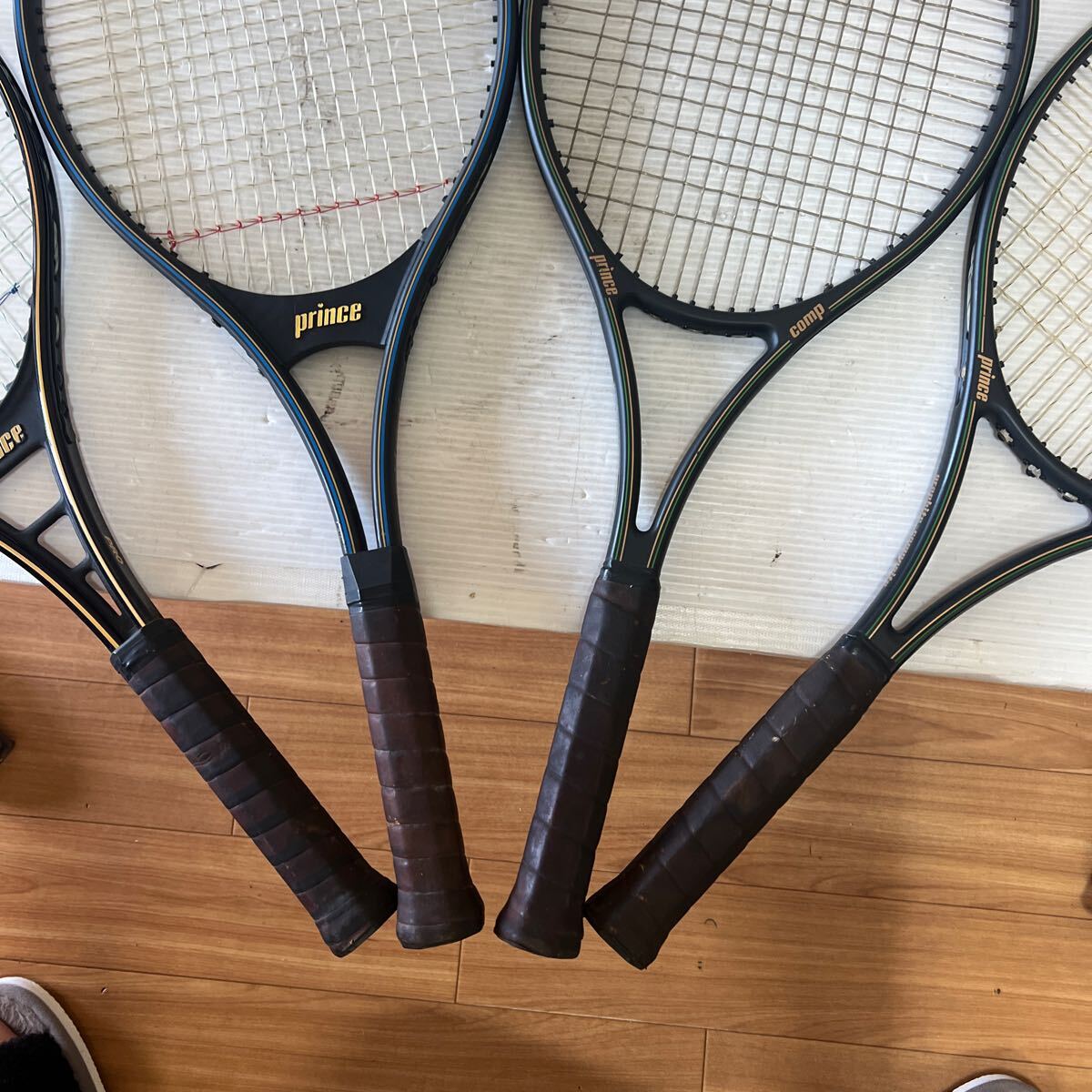 princeプリンス comp graphite comp グラファイト コンポ ケース付 テニスラケット4点まとめて ソフトケース付き_8