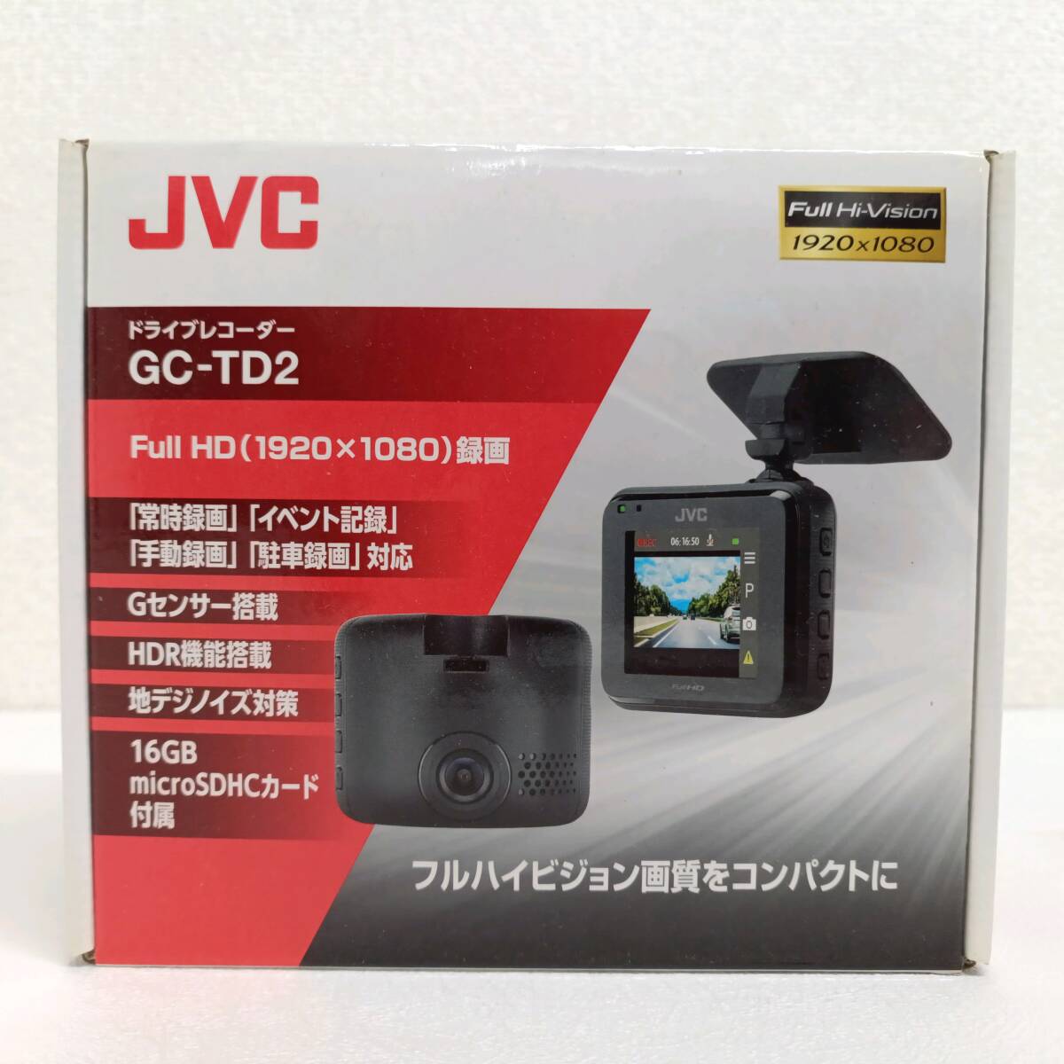 JVC ケンウッド GC-TD2 ドライブレコーダー Full HD 録画 16GB