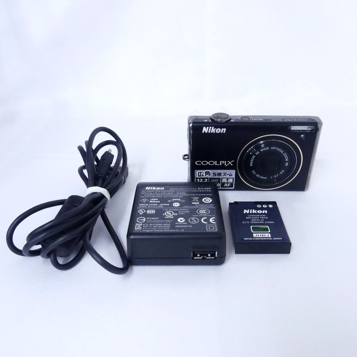 Nikon ニコン COOLPIX S640 ブラック デジタルカメラ コンデジ 簡易