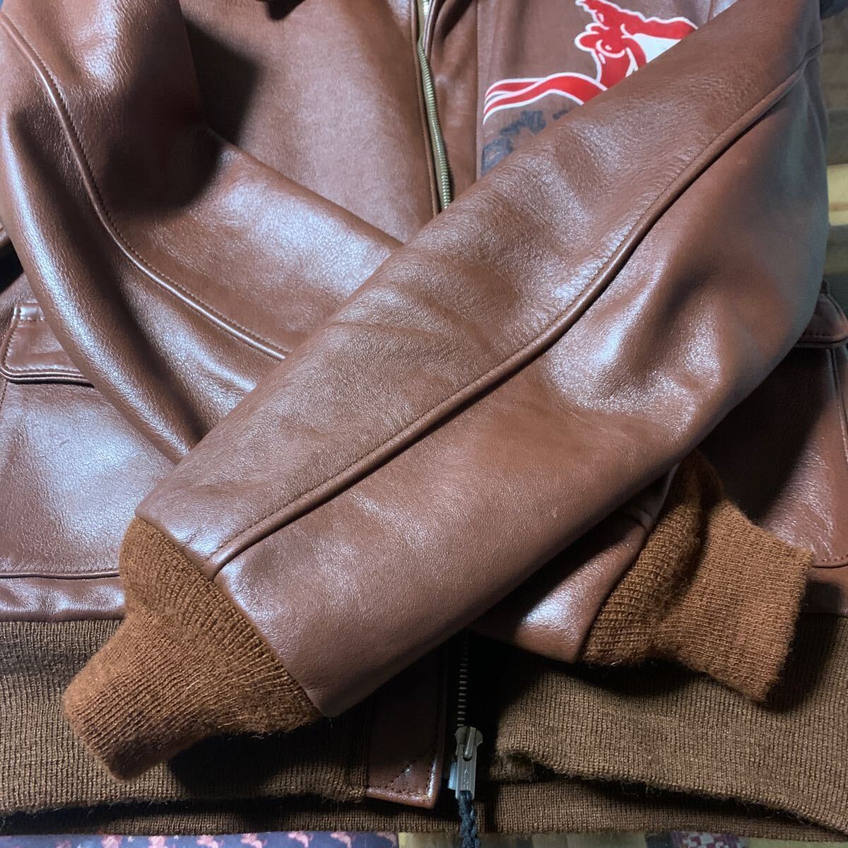☆美品☆ The Real McCoY'S リアルマッコイズ A-2 サイズ40 レザー