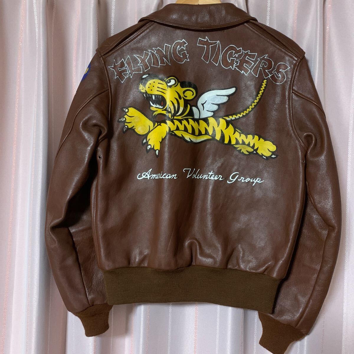 サ*）様 リアルマッコイ　A-2 サイズ40 ☆美品☆ The Real McCoY'S リアルマッコイズ A-2 サイズ40 レザー