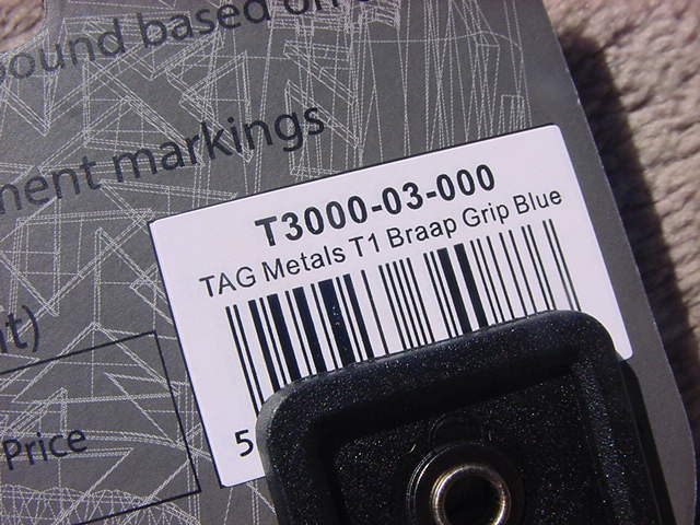 TAG Metals T1 Braap LOCK-ON Grips Blue 新品未使用_8