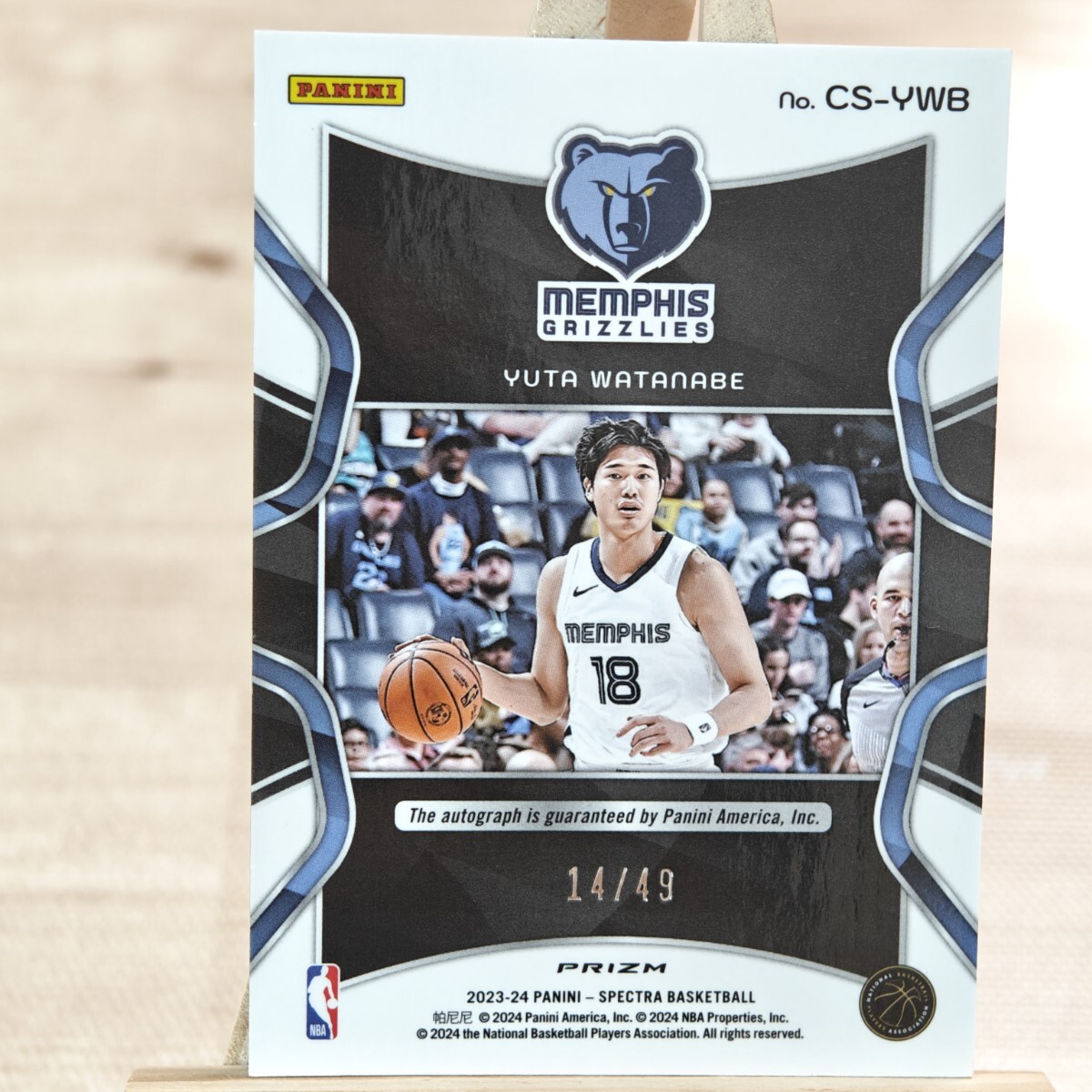 49枚限定 渡邊雄太 2023-24 Panini Spectra Catalysts Yuta Watanabe 