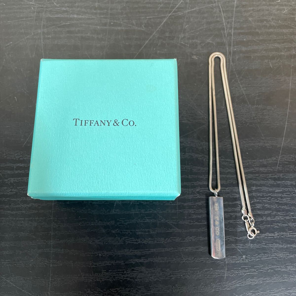 UTT189 TIFFANY＆Co ティファニー 1837 ナローバー SV925 ネックレス