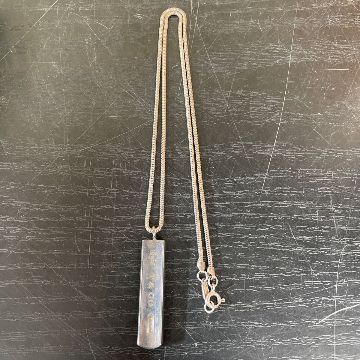 UTT189 TIFFANY＆Co ティファニー 1837 ナローバー SV925 ネックレス
