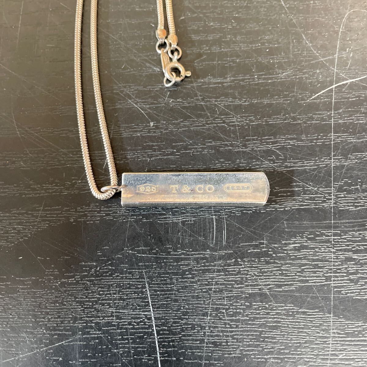 UTT189 TIFFANY＆Co ティファニー 1837 ナローバー SV925 ネックレス
