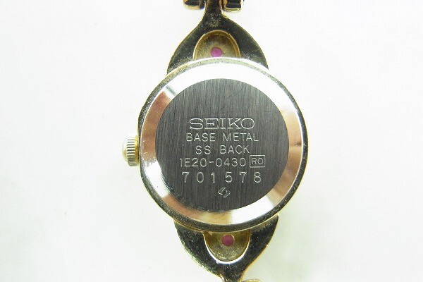 P578-J33-716◎ SEIKO セイコー 1E20-0430 レディース クォーツ 腕時計