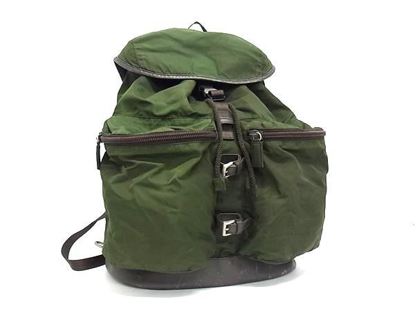 1円 PRADA プラダ テスートナイロン×レザー リュックサック バック