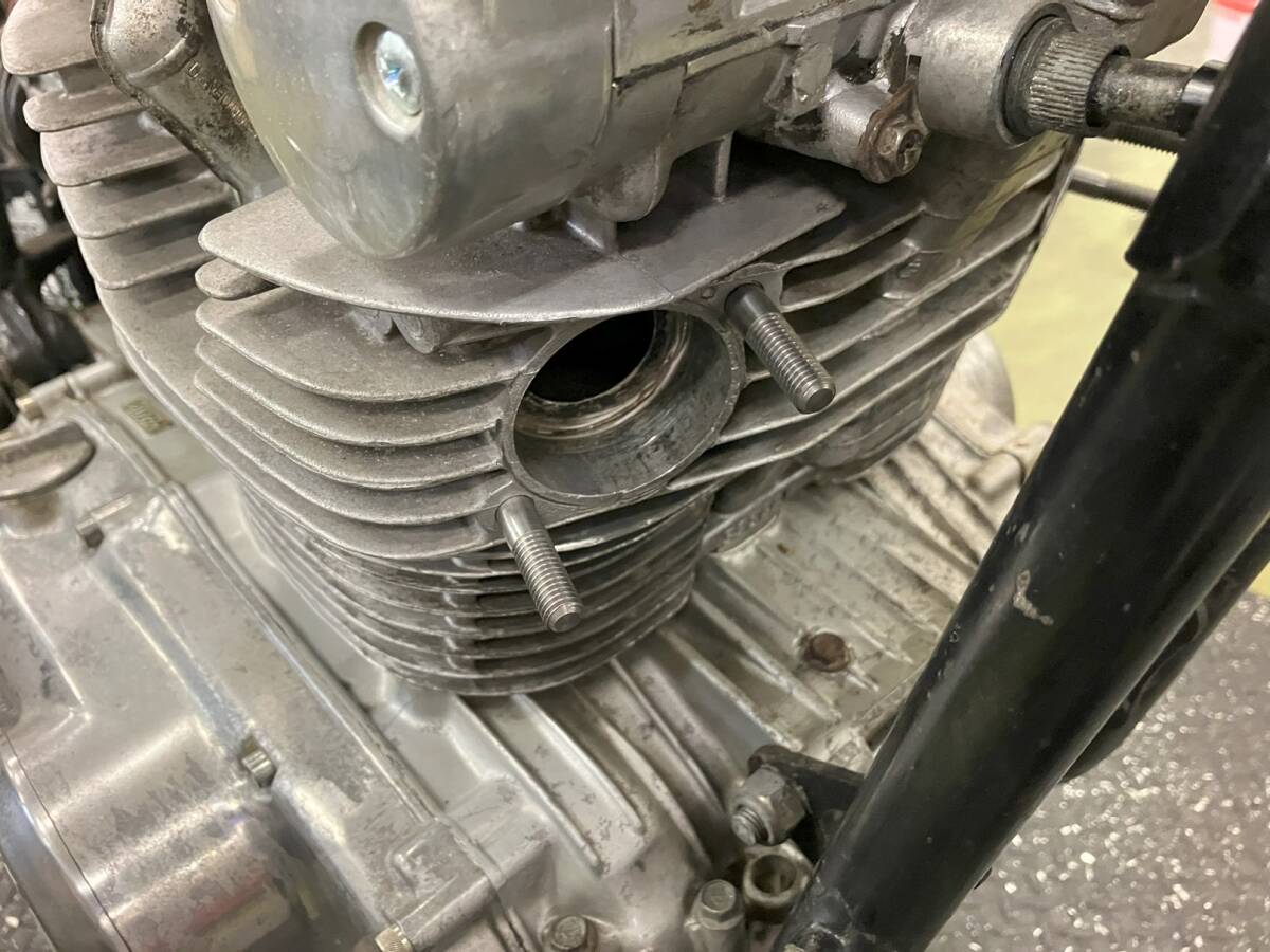 ウエダレーシング　真鍮削り出し マフラーナット（M8）＋スタッドボルト(SCM) （１セット） GS400 GS425 GSP　　　3_6