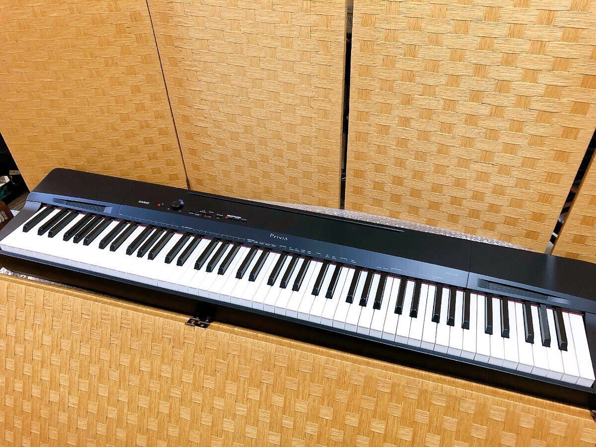 【引取限定】CASIO カシオ Privia プリビア PX-160BK 電子ピアノ キーボード 2019年製 88鍵盤 楽器 ブラック 中古 茨城県 エリア限定_1