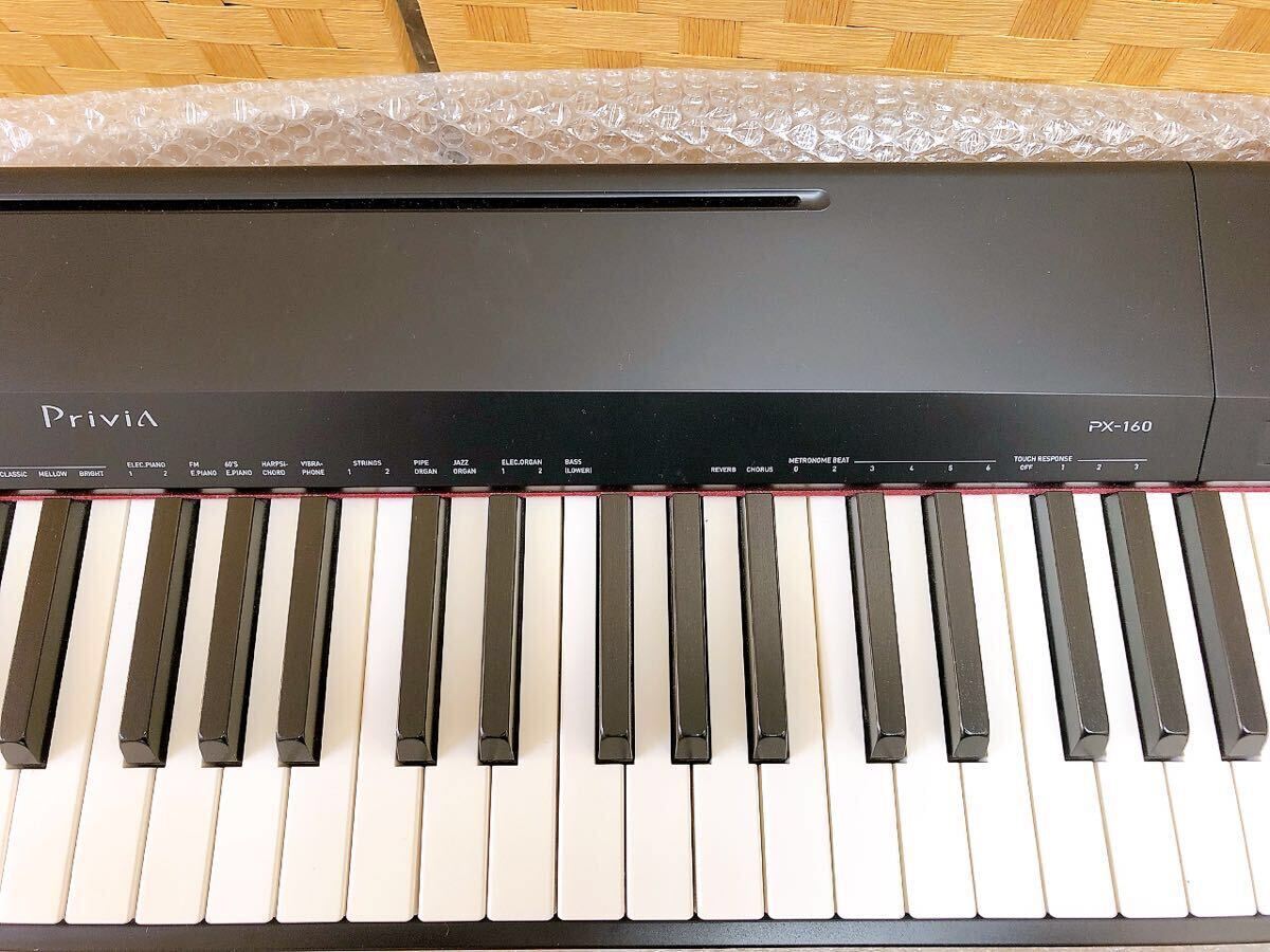 【引取限定】CASIO カシオ Privia プリビア PX-160BK 電子ピアノ キーボード 2019年製 88鍵盤 楽器 ブラック 中古 茨城県 エリア限定_5