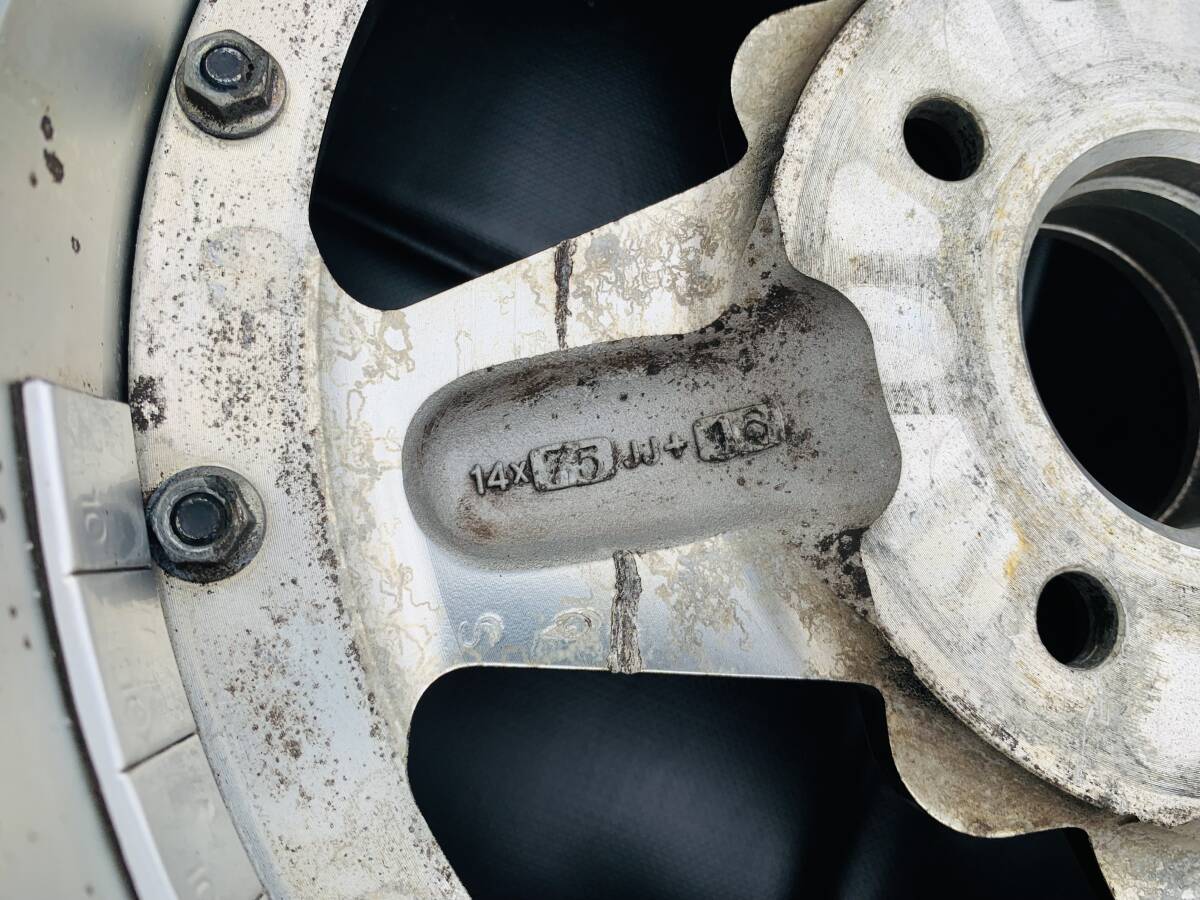 ワーク エクイップ 01 14インチ 7.5JJ ＋16 PCD100 4H 2本 WORK EQUIP