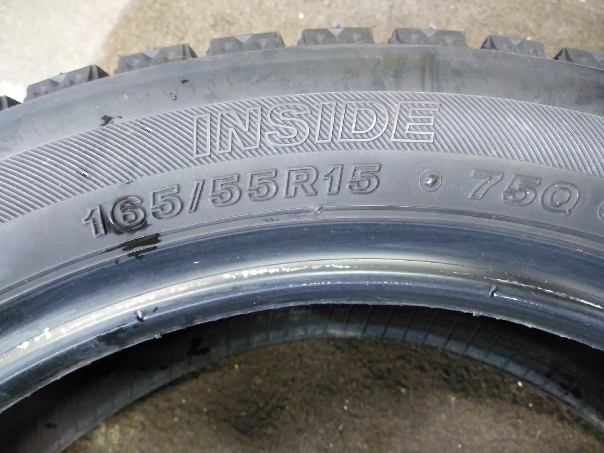CH051■165/55R15 75Q　4本価格　BRIDGESTONE BLIZZAK VRX2　送料無料 冬 ’20年 8分山 ワゴンR ムーヴ N-BOX デイズ スペーシア_9