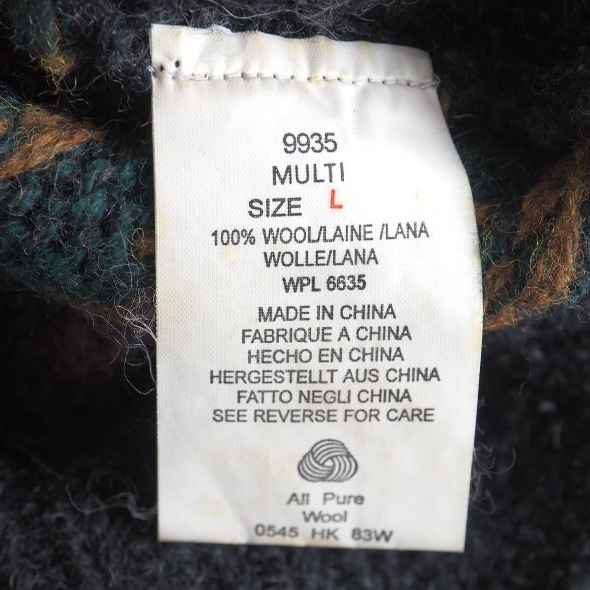 ウールリッチ Woolrich ウール100％ ニット セーター パッチワーク 