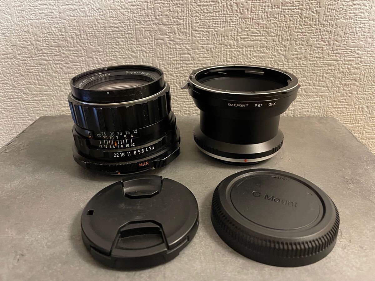 PENTAX67 SMC TAKUMAR105mm f2.4 GFXアダプター付 カメラ