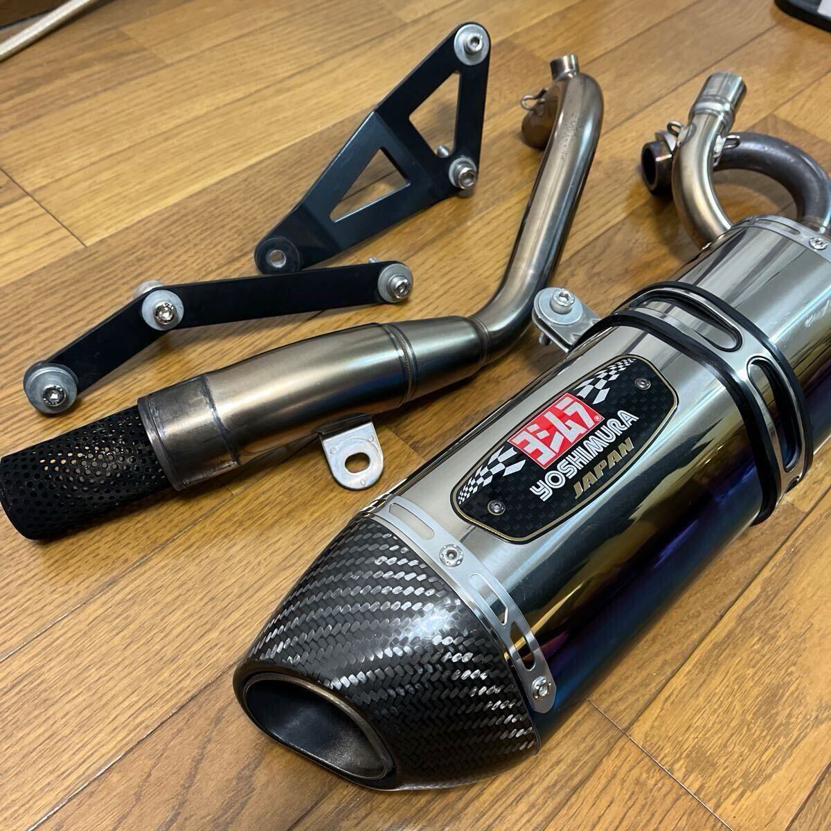 ヤマハ シグナスX 4型 ヨシムラ R-77S カーボンエンド マフラー チタン