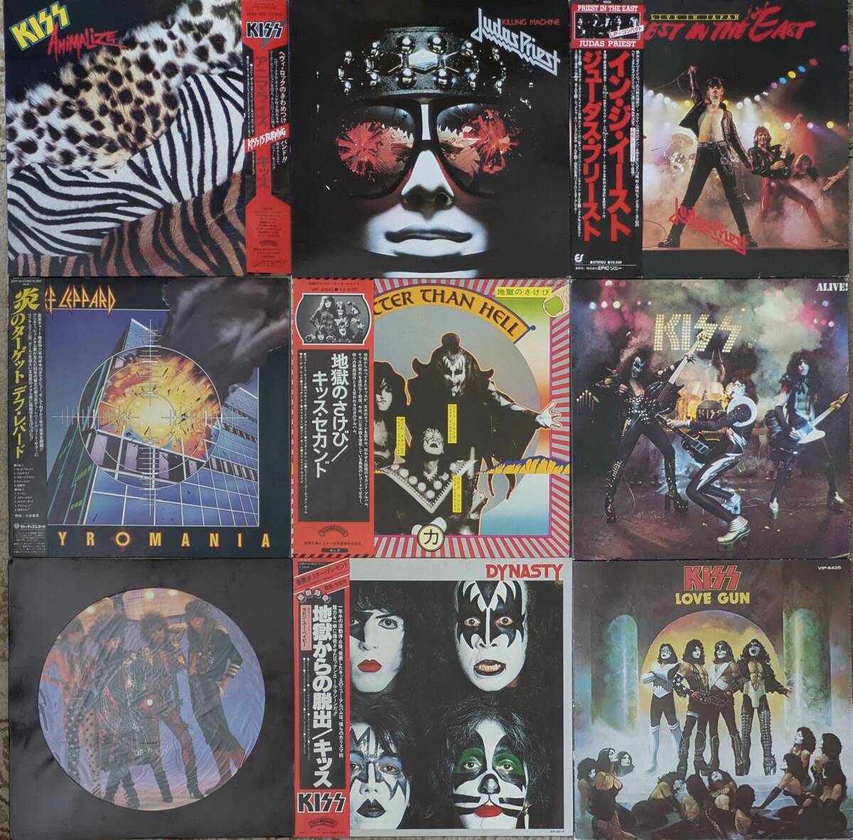 SAK様確認用です。 LPレコードまとめて大量セット/ハードロック/KISS/PINK FLOYD/Genesis