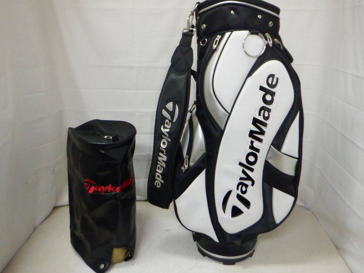 ゴルフバッグ 中古品 TaylorMade テーラーメイド キャディバッグ 5分割