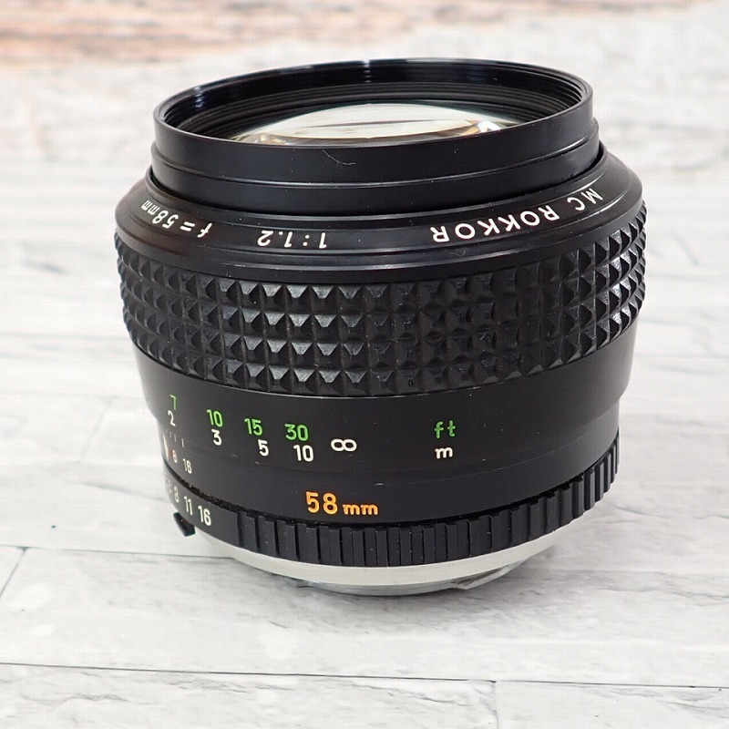 □FK-10795 minolta MC ROKKOR 1:1.2 f=58mm 20250129 MC Minolta
