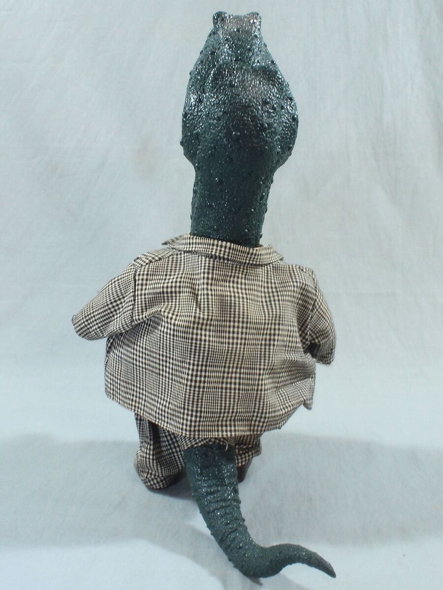 ■希少 珍品 当時物 1987年 バンダイ It's Q I'm RYUNOSUKE IJUIN 恐竜 ソフビ ぬいぐるみ 人形 フィギュア 怪獣 昭和レトロ ビンテージ■_4