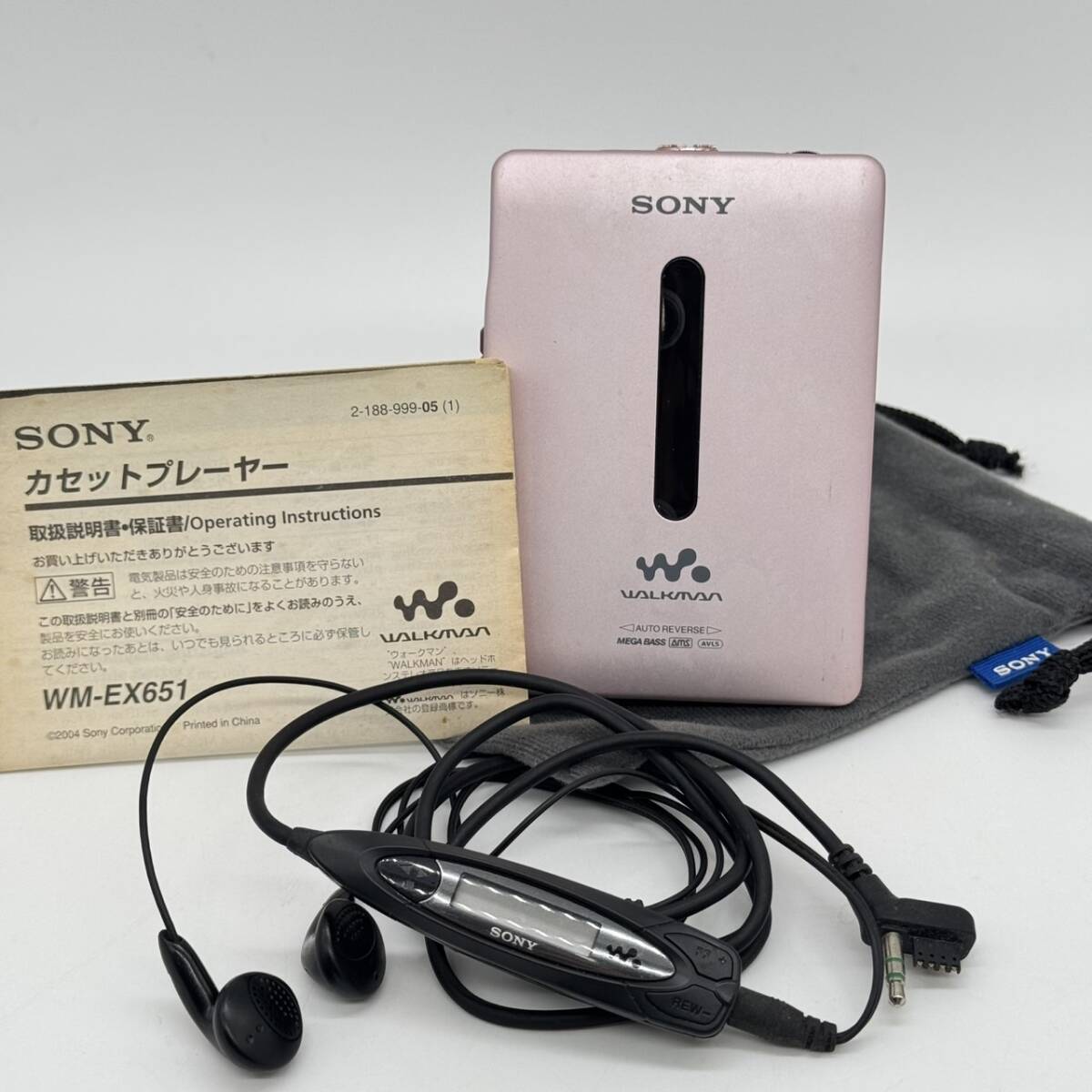 sonny ソニー WALKMAN WM-EX651 カセット ウォークマン イヤホンセット