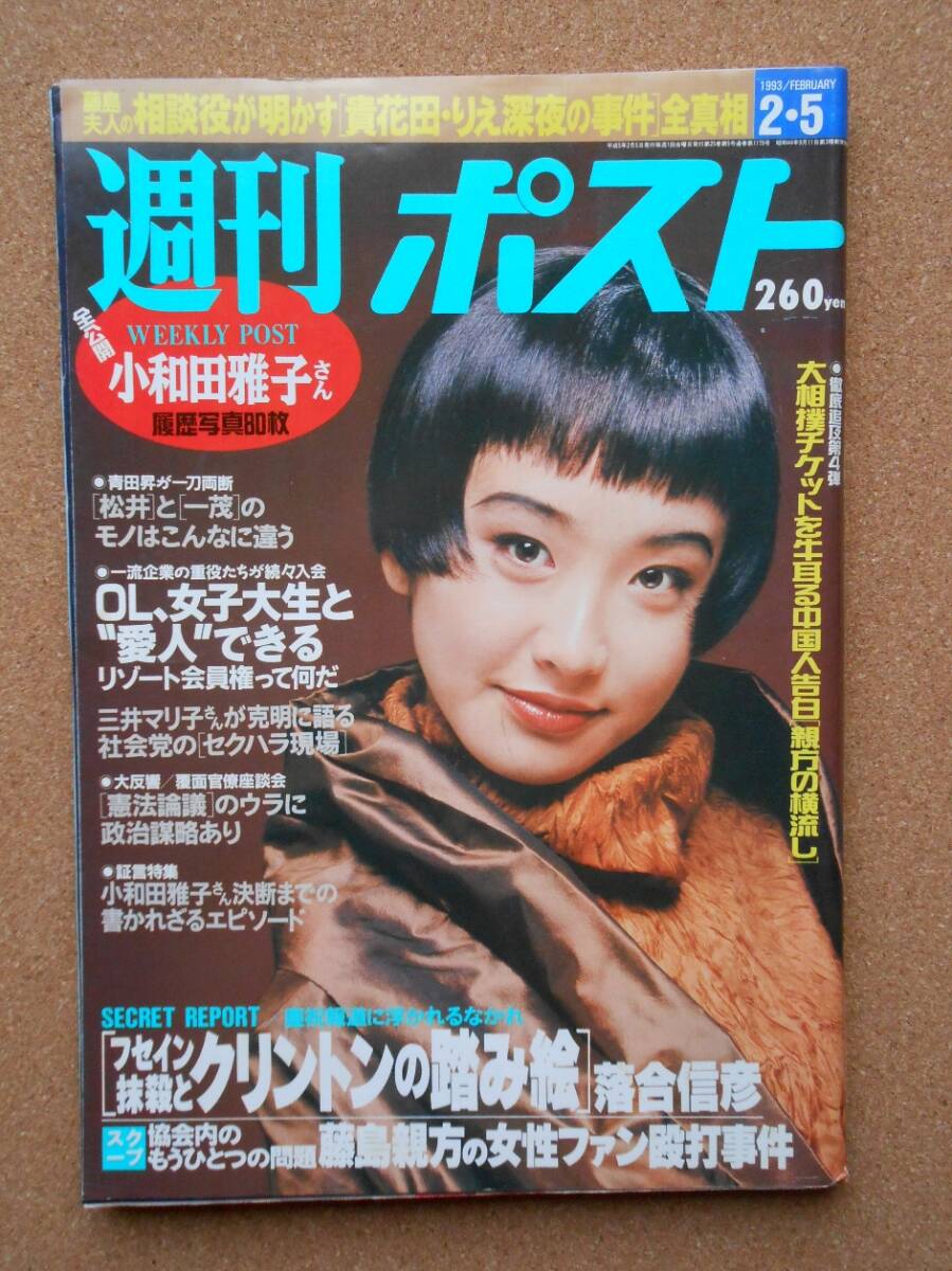 Amazon.co.jp: 週刊ポスト 1993年 さとう珠緒 : 文房具