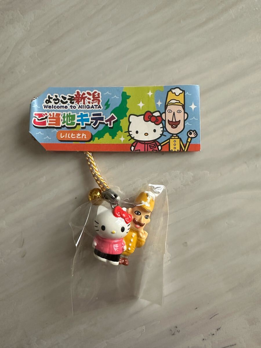 ご当地キティ根付　コンビニ限定 サンリオ ご当地キティ 根付け 新潟限定 レルヒさん×キティ タグ付未