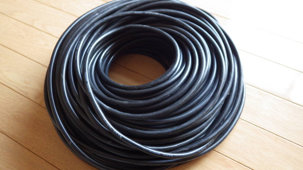 6AWG : 高耐熱200℃・柔軟配線シリコンケーブル ソフト車のバッテリーシリコンケーブル M6 黒3M+赤3M シリコンコード　６AWG　配線　ケーブル　黒　１０Ｍ