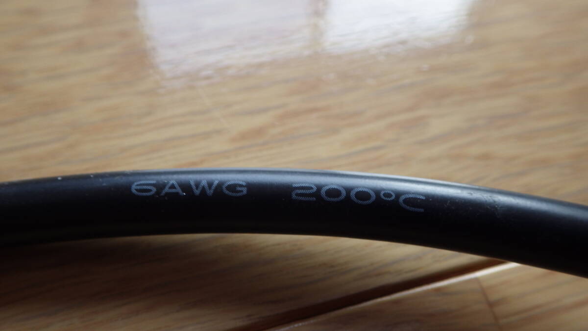 6AWG : 高耐熱200℃・柔軟配線シリコンケーブル ソフト車のバッテリーシリコンケーブル M6 黒3M+赤3M シリコンコード　６AWG　配線　ケーブル　黒　１０Ｍ